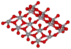 Strukturformel von Vanadiumpentoxid