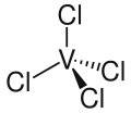 Struktur von Vanadium(IV)-chlorid
