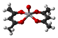 Strukturformel von Vanadylacetylacetonat