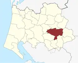 Lage des Øse Sogn in der Varde Kommune