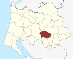 Lage des Næsbjerg Sogn in der Varde Kommune