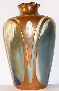 Vase, Jugendstil, um 1900.