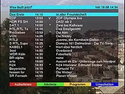 EPG Was läuft jetzt?