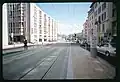 Rue de la Servette bei der Tram- und Trolleybushaltestelle Lyon