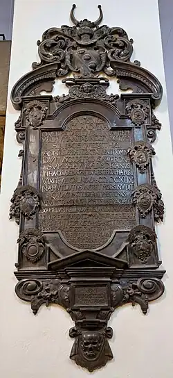 Epitaph von Veit Gottfried von Wernau im Würzburger Dom
