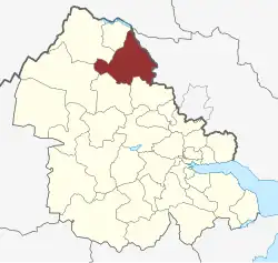 Lage des Øster Nykirke Sogn in der Vejle Kommune – noch inklusive Vonge Sogn