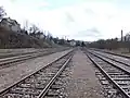 Gleise in Richtung Chomutov (2017)
