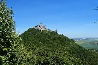 Der Bezděz vom Malý Bezděz gesehen