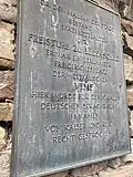 Gedenktafel zum historischen Freistuhl der westfälischen Veme zu Lüdenscheid