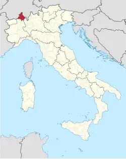 Lage innerhalb Italiens