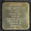 Stolperstein für Inge Markuse (Helenenwallstraße 1)