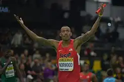 Vernon Norwood Rang sechs in 45,07&nbsp;s