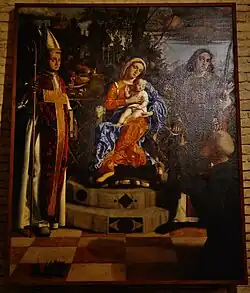 Pala von Giovanni Caroto im südlichen Seitenschiff