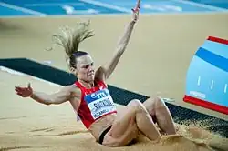 Weranika Schutkowa Rang sieben mit 6,45&nbsp;m