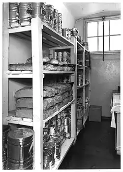 Verpflegungsraum für die Insassen in den 70er-Jahren