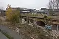 Reste des Viadukts, südlich vom Hochbahnhof, 2014