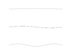 Grundschwingung, darunter erster und zweiter Oberton