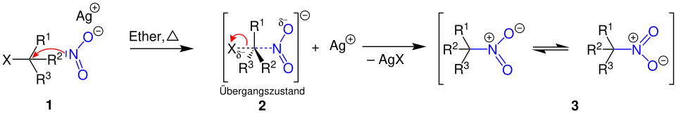 Victor Meyer-Reaktionsmechanismus der Nitroalkane