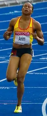 Vida Anim – im Vorlauf mit Landesrekord – kam in ihrem Viertelfinalrennen nicht ins&nbsp;Ziel