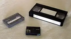 Video 8, VHS and MiniDV