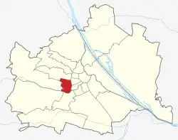 Lage von Rudolfsheim-Fünfhaus in Wien (anklickbare Karte)