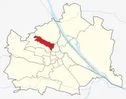 Lage von Währing in Wien (anklickbare Karte)