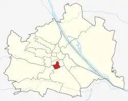 Lage von Margareten in Wien (anklickbare Karte)