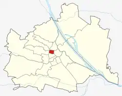 Lage von Josefstadt (Wien) in Wien (anklickbare Karte)