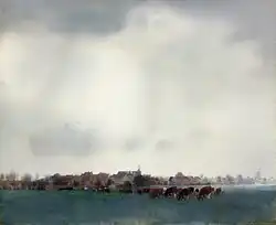 Jan Voerman: Blick auf Hattem, Groniger Museum.