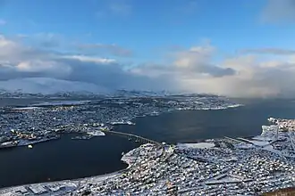 Blick vom Fjellheisen
