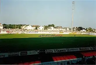 Das Stadion am 30. Juli 1991 beim Spiel Viking Stavanger gegen Manchester United (0:1)