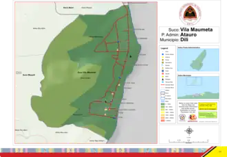 Der Suco Vila Maumeta liegt im Südosten der Gemeinde Atauro.