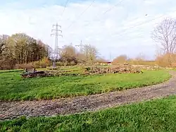 Nordostseitiges Teilareal der Römervilla an der Moseltalbrücke