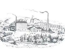 Baumwollspinnerei Hammerstein um 1850