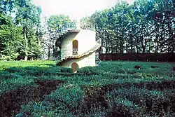 Türmchen im Ziel des Hecken-Irrgartens