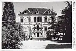 Villa Wendlandt auf einer Ansichtskarte, um 1900