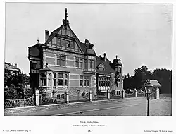Villa Friedrichsruh in Dresden-Löbtau (1898 nach Entwurf der Architektewn Schilling & Graebner, Dresden) – Moderne Neubauten, 4.&nbsp;Jahrgang&nbsp;1898, Tafel&nbsp;28