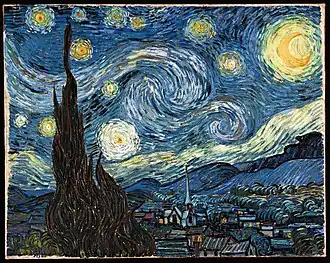 Vincent van Gogh: La Nuit étoilée (1889). Museum of Modern Art, New York.