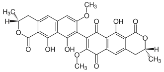 Strukturformel von Viomellein