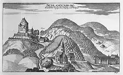Vischer: Topographia Ducatus Stiriae Schlangenburg bei Neuhaus