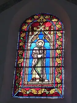 Buntglasfenster in der Kirche Saint-Barthélemy
