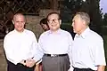 Wladimir Putin, Jiang Zemin und Nasarbajew in Almaty, 2002