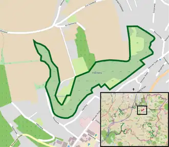 Übersichtskarte des Naturschutzgebiets