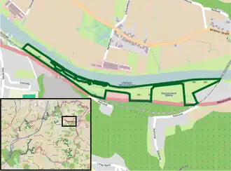 Übersichtskarte des Naturschutzgebiets