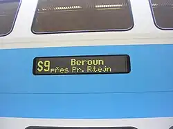 Fahrgastinformation außen (auf Flip-Dot-Basis)