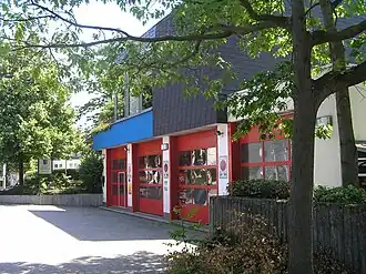 Ehemaliges Feuerwehrhaus im Rathaus