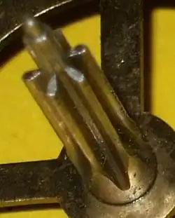 Ritzelwelle bzw. (Trieb) einer Räderuhr