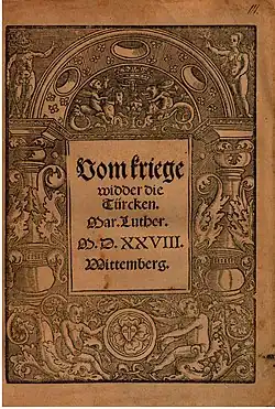 Martin Luther – Vom Kriege wider die Türken (1529)
