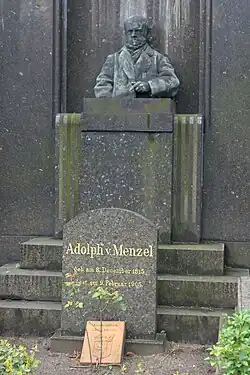 Menzels Grab in Berlin-Kreuzberg