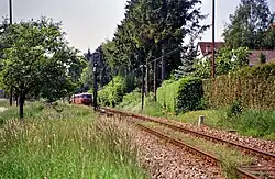 Ausfahrt aus Bahnhof Heiningen